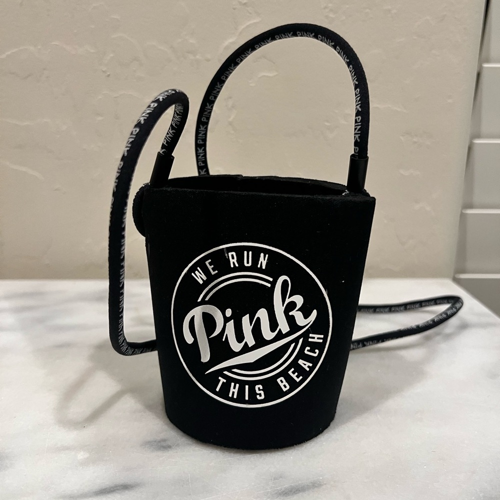 Pink drink koozie drink holder